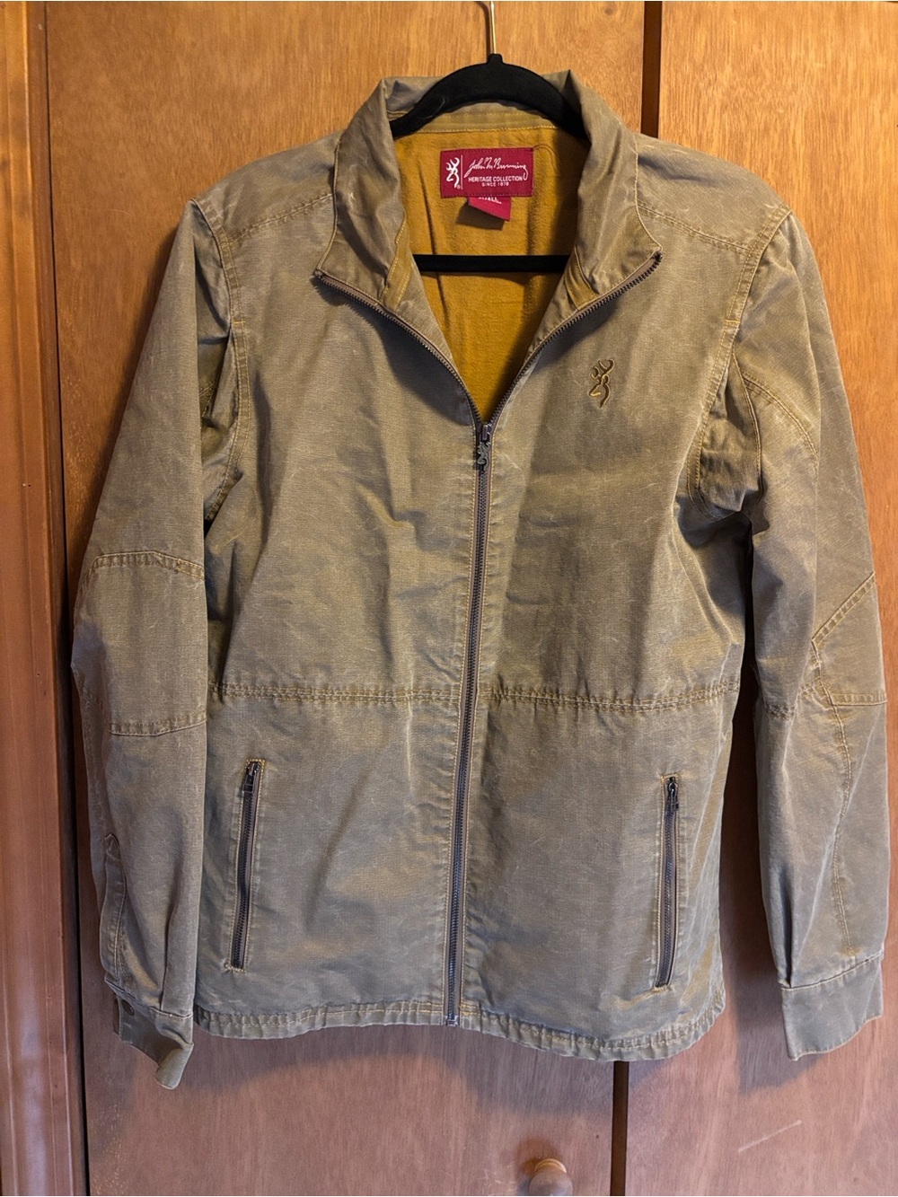 Browning Women’s Olive Jacket with Mustard Lining